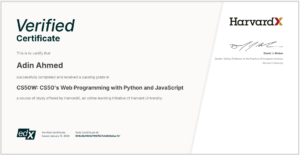 CS50W: CS50's Web Programming with Python and JavaScript