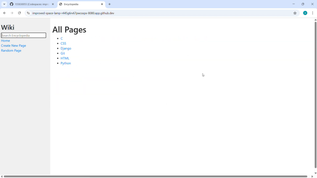 Encyclopedia - Project Screenshot