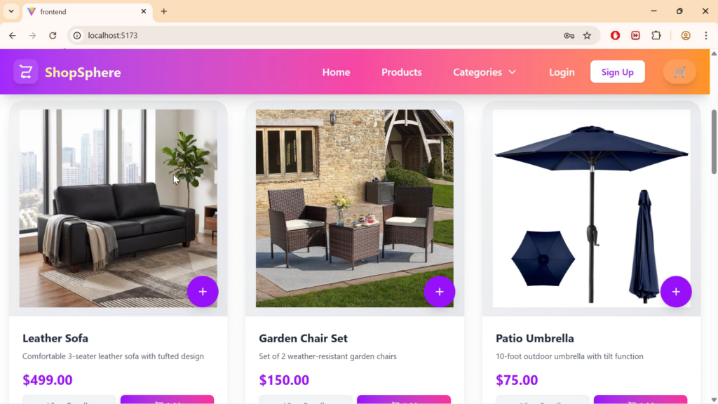 Full-Stack E-Commerce Platform - Project Screenshot